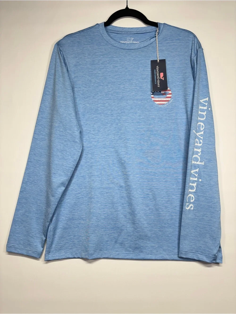 ✨Vineyard Vines Performance Long Sleeve Shirt Blue Size S - Picture 3 of 11